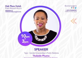 Thabisile Phumo: Speaker at Women in PR Ghana Summit 2018